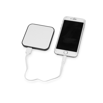 Портативное зарядное устройство (power bank) "Квадрум", 2600 mAh, черный