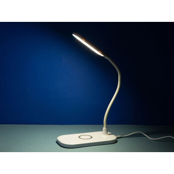 Настольный светильник с беспроводной зарядкой "Nimble", 10 Вт (Р)