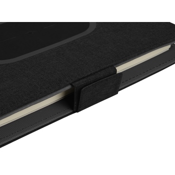 Органайзер с беспроводной зарядкой 5000 mAh "Powernote", темно-серый