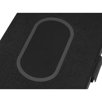 Органайзер с беспроводной зарядкой 5000 mAh "Powernote", темно-серый