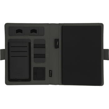 Органайзер с беспроводной зарядкой 5000 mAh "Powernote", темно-серый