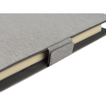 Органайзер с беспроводной зарядкой 5000 mAh "Powernote", светло-серый