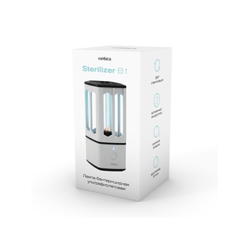 Портативная лампа бактерицидная ультрафиолетовая Rombica Sterilizer B1, белый/черный