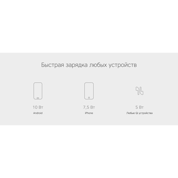 Беспроводное зарядное устройство Rombica NEO Q1W Quick, белый