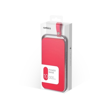 Внешний аккумулятор Rombica NEO Electron Red, 10000 мАч, красный