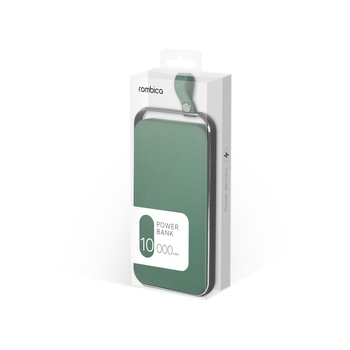 Внешний аккумулятор Rombica NEO Electron Green, 10000 мАч, зеленый (Р)