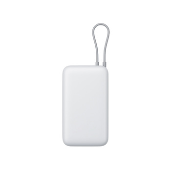 Внешний аккумулятор с встроенным кабелем Xiaomi Power Bank 20000mAh (Integrated Cable) GL Light Gray