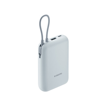 Внешний аккумулятор со встроенным кабелем Mi Power Bank 10000mAh (Integrated Cable) Ice Blue GL