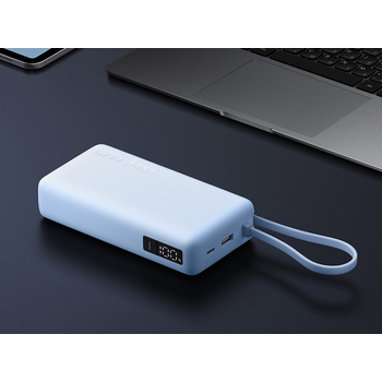 Внешний аккумулятор со встроенным кабелем Xiaomi 67W Power Bank 20000 (Integrated Cable) Ice Blue