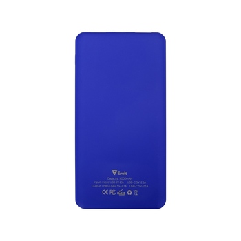 Портативное зарядное устройство «Reserve» с USB Type-C, 5000 mAh, синий