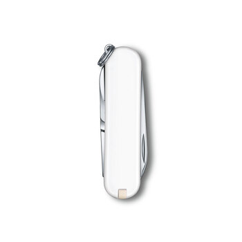 Нож-брелок VICTORINOX Classic SD Colors "Falling Snow", 58 мм, 7 функций, белый