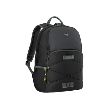Рюкзак WENGER Trayl 15.6", чёрный, переработанный ПЭТ, 34 x 20 x 45 см, 22 л.