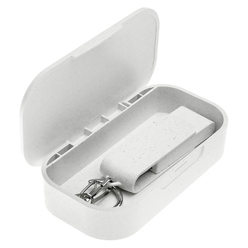 Флешка USB 2.0 Варуна на 256 ГБ, крапчатый белый