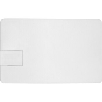 Флеш-карта USB 2.0 16 Gb в виде пластиковой карты "Card", белый