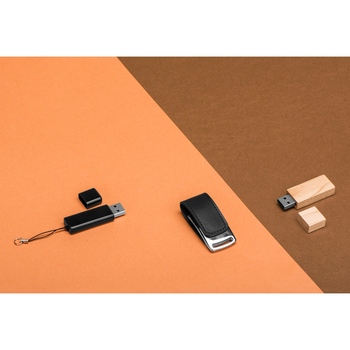 Флеш-карта USB 2.0 16 Gb с магнитным замком "Vigo", черный/серебристый
