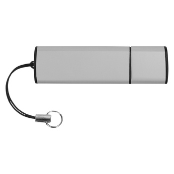 Флеш-карта USB 2.0 16 Gb металлическая с колпачком "Borgir", стальной