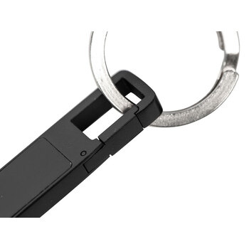 USB 2.0- флешка на 32 Гб c подсветкой логотипа «Hook LED», темно-серый, синяя подсветка