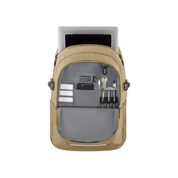 Рюкзак WENGER Ryde 16", бежевый, переработанный ПЭТ/полиэстер, 32 x 21 x 47 см, 26 л
