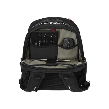 Рюкзак WENGER Cosmic 17", чёрный, переработанный ПЭТ/ПВХ/полиэстер, 34 x 23 x 49 см, 30 л