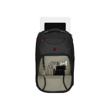 Рюкзак WENGER Cosmic 17", чёрный, переработанный ПЭТ/ПВХ/полиэстер, 34 x 23 x 49 см, 30 л