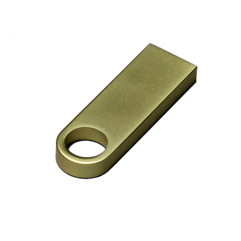 USB 3.0-флешка на 64 Гб с мини чипом и круглым отверстием, золотистый