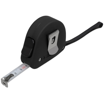 Рулетка 3м "Meter", софт-тач, черный