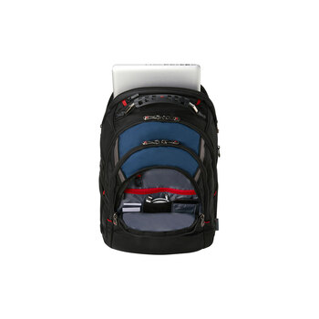 Рюкзак Ibex WENGER 17", черный/синий, полиэстер/ПВХ, 37 x 26 x 47 см, 23 л
