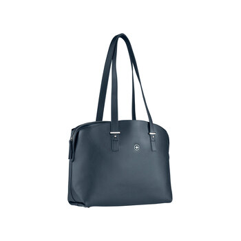Сумка женская WENGER RosaElli с карманом для ноутбука 14", синяя, полиэстер, 37 x29x19 см