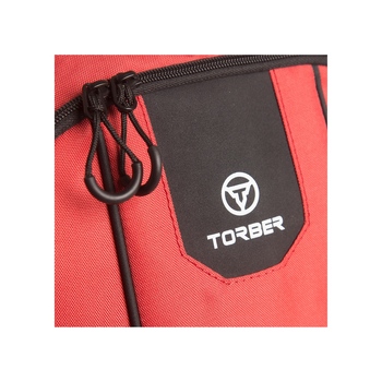 Рюкзак TORBER РАКЕТА с отделением для ноутбука 15,6", красный, полиэстер 600D, 46 х 30 x 13 см