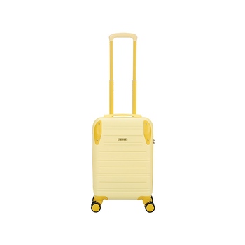 Чемодан TORBER В Отпуск, желтый, ABS-пластик, 36 х 22 х 55 см, 31 л, 2,4 кг