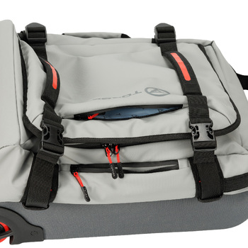 Сумка на колесах TORBER РИТМ, серый, полиэстер 900D с PU покрытием, 49 x 35,5 x 26 см, 35 л