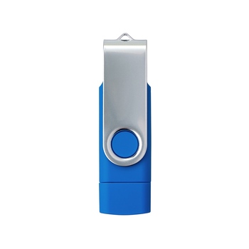 USB3.0/USB Type-C флешка на 16 Гб «Квебек C», синий