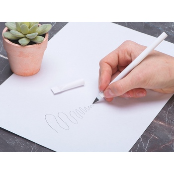 Вечный карандаш из переработанной бумаги "Recycled pencil", белый (Р)