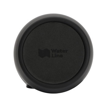 Вакуумная термокружка с кнопкой Streamline, Waterline, soft-touch, тубус, черный