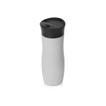 Вакуумная термокружка с кнопкой Streamline, Waterline, soft-touch, тубус, серый
