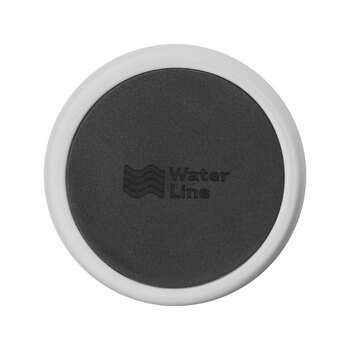 Вакуумная термокружка с кнопкой Streamline, Waterline, soft-touch, тубус, серый