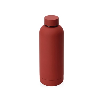 Вакуумная термобутылка "Cask" Waterline, soft touch, 500 мл, красный