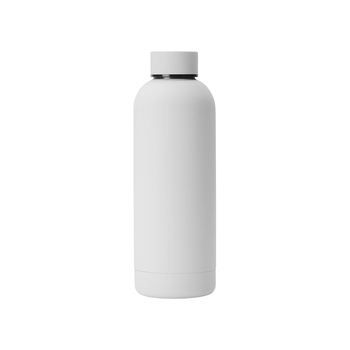 Вакуумная термобутылка "Cask" Waterline, soft touch, 500 мл, белый (Р)