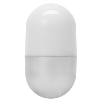 Настольная лампа "Weeble", белый / стальной