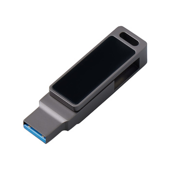 Флешка 32 ГБ USB Type-C и USB 3.0 с подсветкой лого «Спинлайт»
