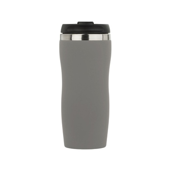 Термокружка "Double wall mug C1", soft touch, 350 мл, серый
