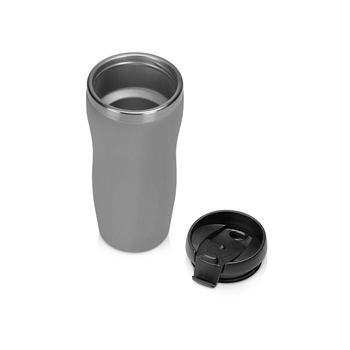 Термокружка "Mony Steel" 350 мл, soft touch, серый (P)