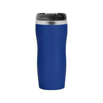 Термокружка "Double wall mug C1", soft touch, 350 мл, синий