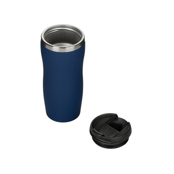 Термокружка "Double wall mug C1", soft touch, 350 мл, темно-синий