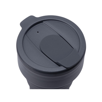 Силиконовый складной стакан "GoCup", темно-серый