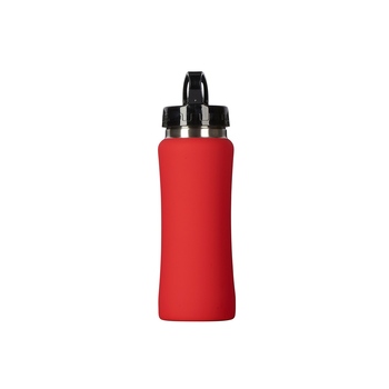 Бутылка для воды "Bottle C1", сталь, soft touch, 600 мл, красный