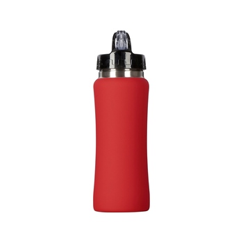 Бутылка для воды "Bottle C1", сталь, soft touch, 600 мл, красный
