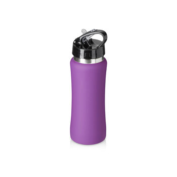 Бутылка для воды "Bottle C1", сталь, soft touch, 600 мл, фиолетовый