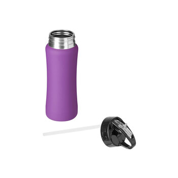 Бутылка для воды "Bottle C1", сталь, soft touch, 600 мл, фиолетовый