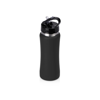 Бутылка для воды "Bottle C1", сталь, soft touch, 600 мл, черный